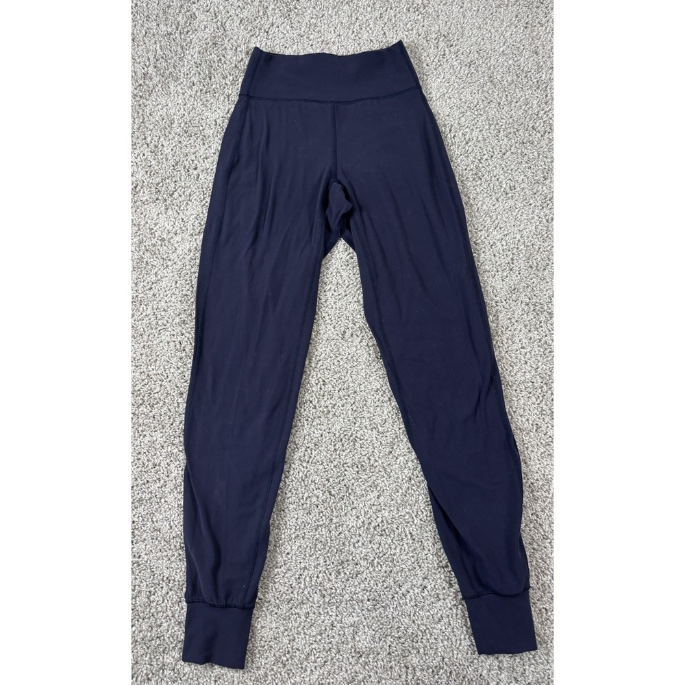 Lululemon Womens Joggers Pull On Athletic Workout Casual Navy Blue 2